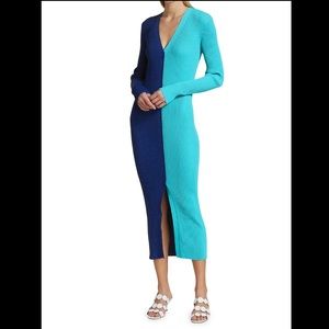 STAUD Shoko Sweater Midi Dress